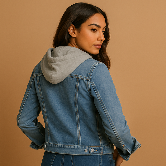 Alessia Harper Hooded Denim Jacket | Women's Jacket - Image 2